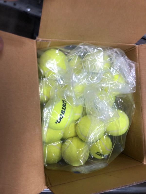 Photo 1 of GAMMA Pressureless Tennis Balls for Tennis Practice and Lessons, Longer-Term Durability and More Bounce Than Standard Tennis Balls, Yellow, Box of 48