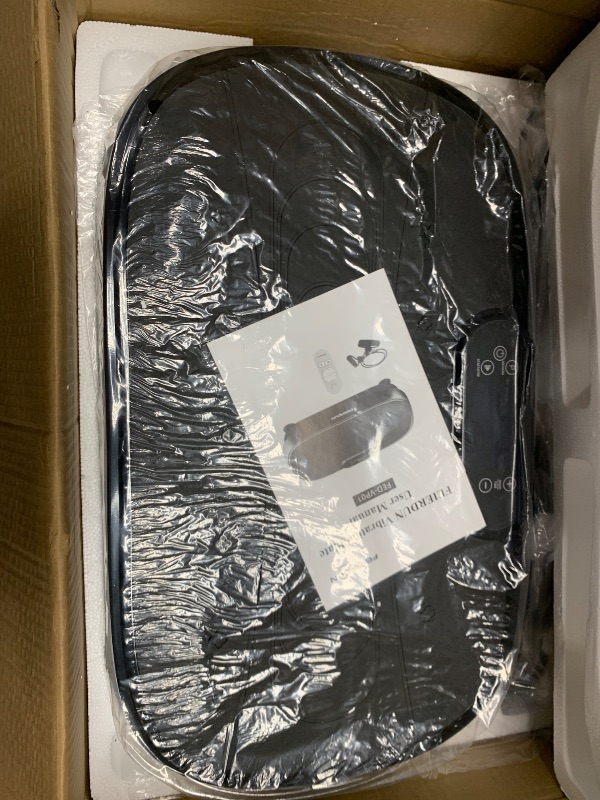 Photo 1 of FEIERDUN Vibration Plate, Whole Body Vibration Plate Exercise Machine for Lymphatic Drainage, Power Plate Vibration Plate w/ 2 Resistance Bands for Wellness and Fitness