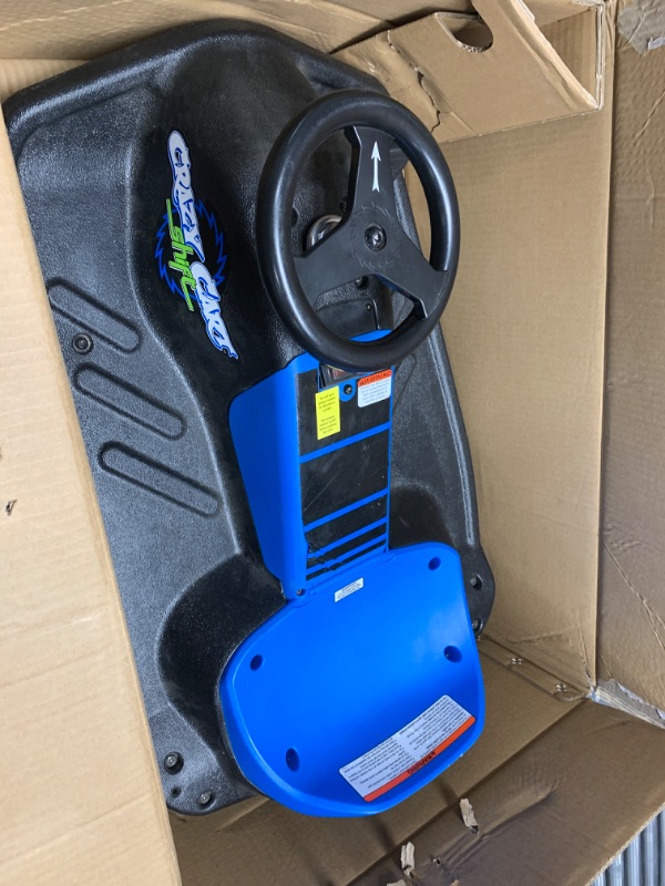 Photo 2 of ***NON-REFUNDABLE, Parts Only, SCRATCHED, DIRTY, NON-FUNCTIONAL***Razor Crazy Cart Shift Electric Go Kart for Kids Ages 6+ - 12V Drifting System, High/Low Speed Switch, Simplified Drifting, Riders up to 120 lbs, Black/Blue