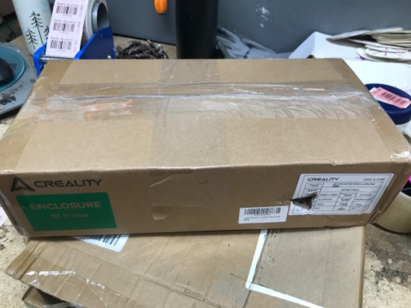 Photo 1 of Creality Official 3D Printer Enclosure with Fan Interface Fireproof Dustproof Constant Temperature Dust Cover 480 * 600 * 720mm for Ender 3 V3 SE/KE/Ender 3/Ender 3 Pro/Ender 3V2/Ender 3S1/Neo