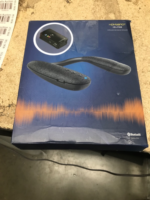 Photo 1 of HomeSpot Wireless Neckband Speaker with Bluetooth Transmitter Set for TV and Low Latency Gaming Boomerang
