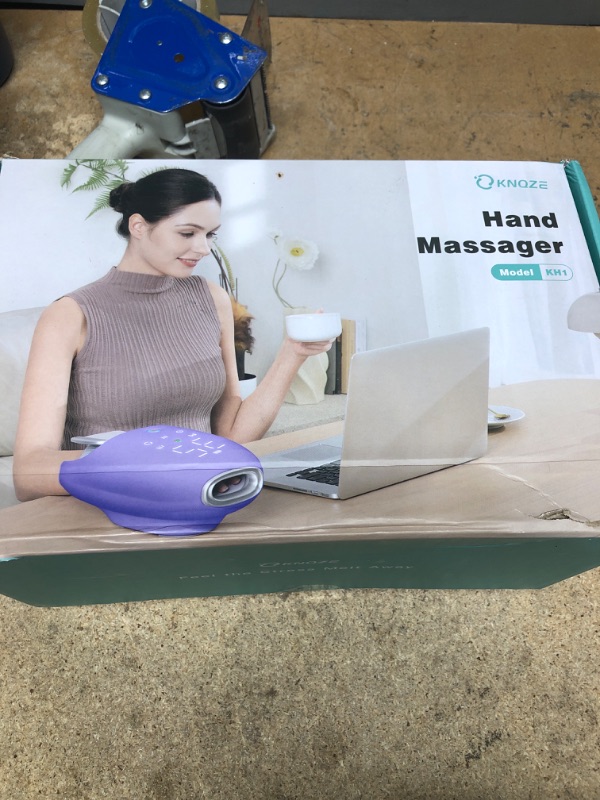 Photo 1 of (POWER TESTED) (UNABLE TO TEST FURTHER) Fsa Hsa Eligible Hand Massager with Heat and Compression, Roller Kneading Massage, Fan Cooling and Wrist Massage for Wrist Arthritis, Carpal Tunnel Pain Relief, Valentines Day Gifts for Women Men