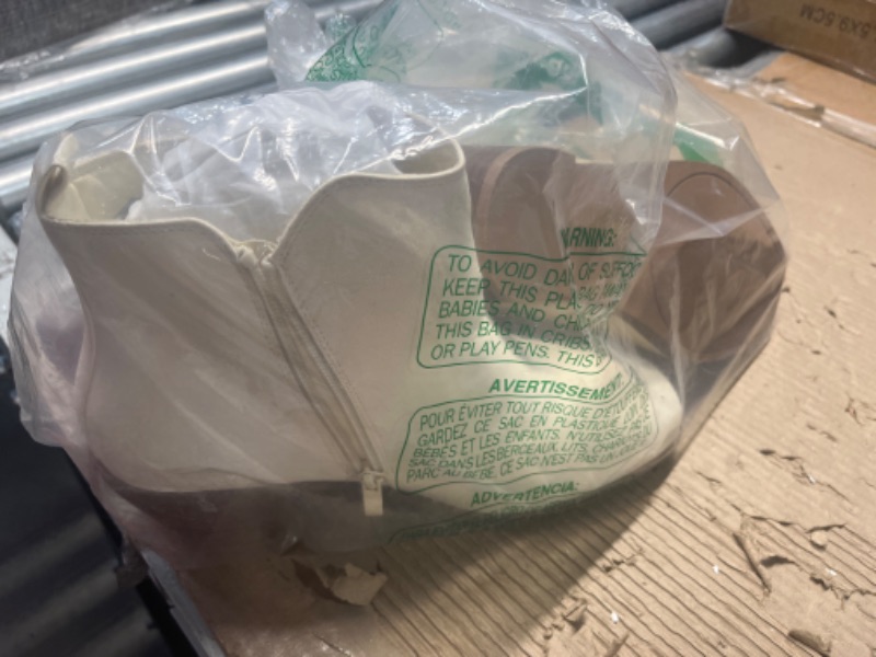 Photo 1 of Luoika Women's Wide Width Ankle Boots, Extra Wide Low Heel Side Zipper Booties.?220723?Beige,
size: 9W