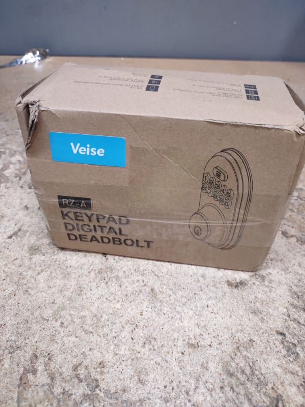 Photo 1 of Veise Keyless Entry Door Lock, Electronic Keypad Deadbolt, Keyed Entry, Auto Lock, Anti-Peeking Password, Back Lit & Easy Installation Design, Matte Black