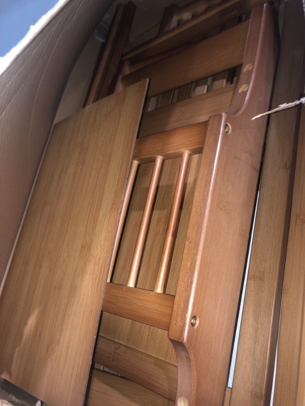 Photo 1 of PETKABOO 2 Tier Shoe Bench, Bamboo Shoe Rack Bench, Shoe Storage Bench Organizer for Entryway Hallway Living Room