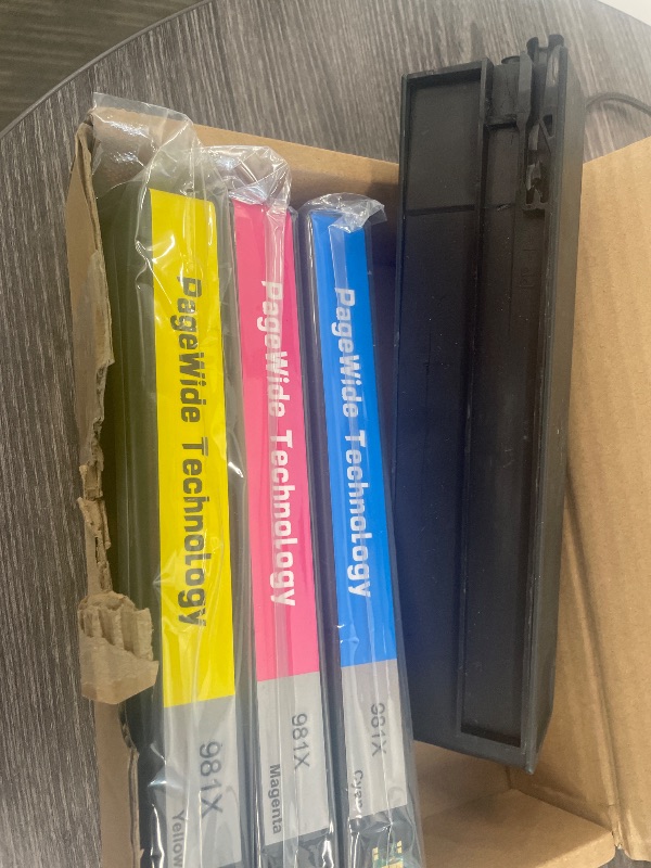 Photo 1 of Aulay Remanufactured 981X Ink Cartridge Black Color Replacement for HP 981X 981A for HP PageWide Enterprise Color 556, 556dn, 556xh, MFP 586, MFP 586z, MFP 586dn, MFP 586f (4 Pack)
