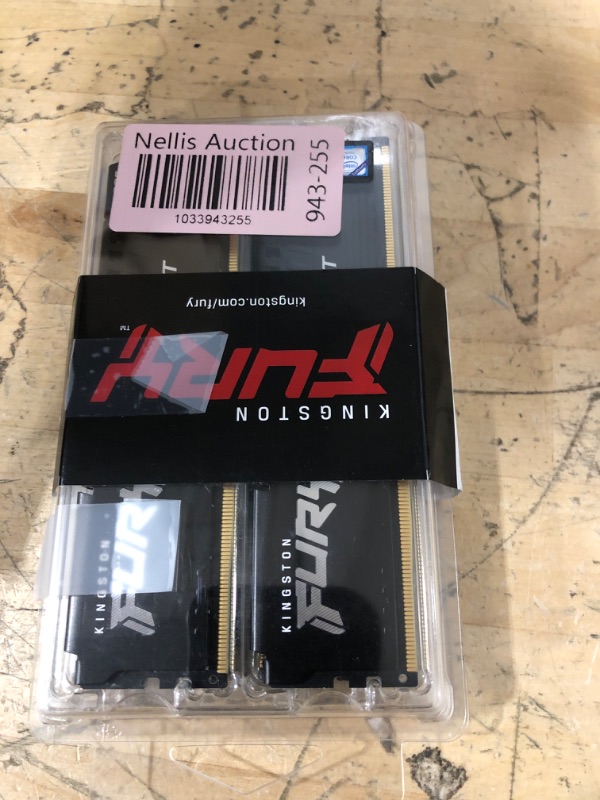 Photo 1 of Kingston FURY Beast Black 128GB (4x32GB) 5600MT/s CL40 DDR5 XMP DIMM | Overclocking | Plug N Play | Intel XMP 3.0 | Kit of 4 | KF556C40BBK4-128