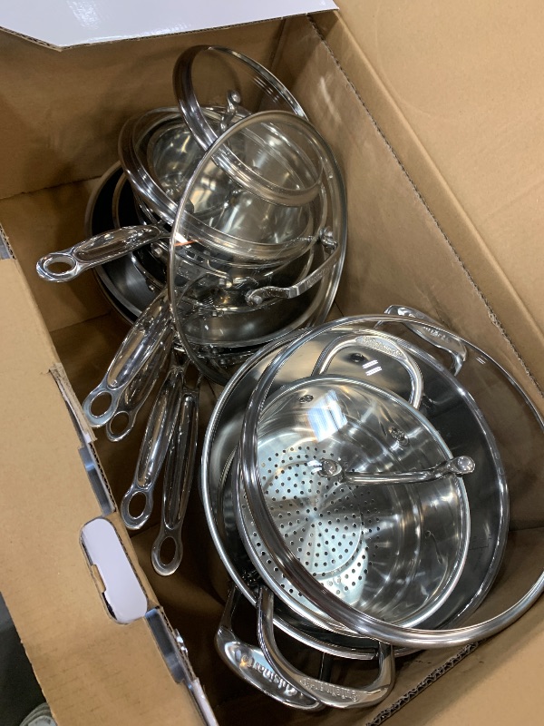 Photo 1 of Cuisinart 11-Piece Cookware Set, Chef's Classic Stainless Steel Collection 77-11G