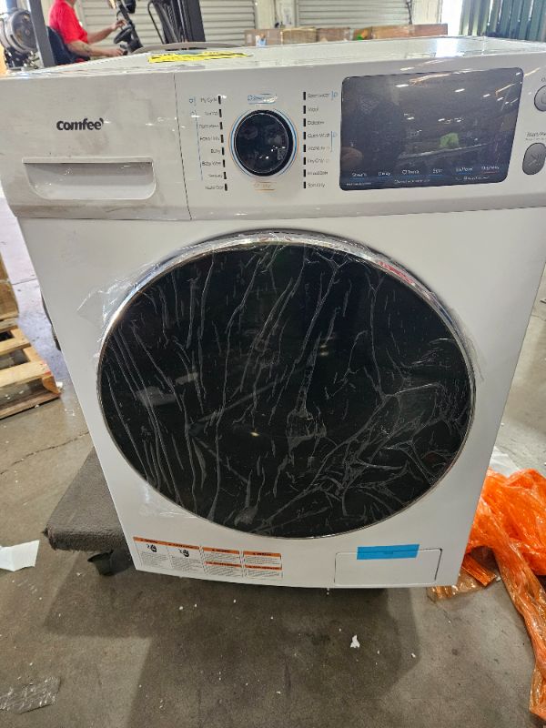 Photo 1 of COMFEE’ 24" Washer and Dryer Combo 2.7 cu.ft 26lbs Washing Machine Steam Care, Overnight Dry, No Shaking Front Load Full-Automatic Machine, Dorm White
