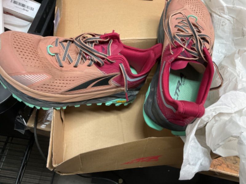 Photo 1 of ALTRA Women's Olympus 5 Trail Running Shoe, Brown/Red, 8.5
