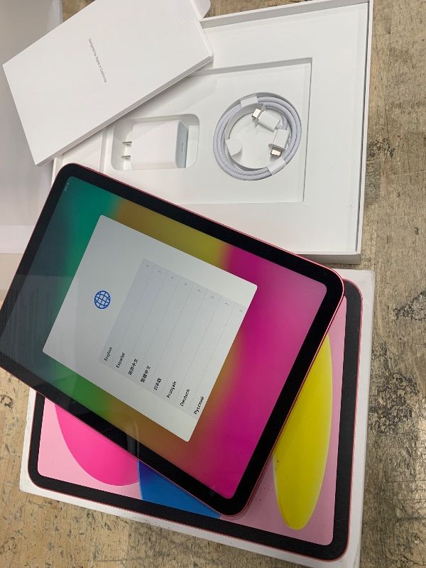 Photo 4 of Apple iPad (10th Generation): with A14 Bionic chip, 10.9-inch Liquid Retina Display, 64GB, Wi-Fi 6, 12MP front/12MP Back Camera, Touch ID, All-Day Battery Life – Pink