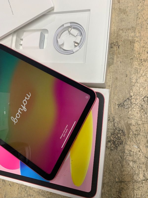 Photo 3 of Apple iPad (10th Generation): with A14 Bionic chip, 10.9-inch Liquid Retina Display, 64GB, Wi-Fi 6, 12MP front/12MP Back Camera, Touch ID, All-Day Battery Life – Pink