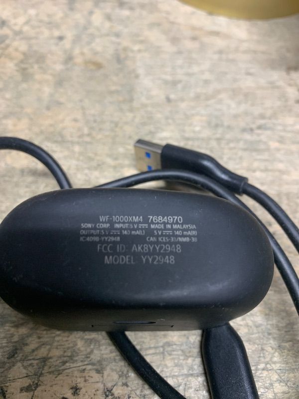 Photo 4 of *Right Ear  DOES NOT WORK* Sony WF-1000XM4 Industry Leading Noise Canceling Truly Wireless Earbud Headphones with Alexa Built-in, Black