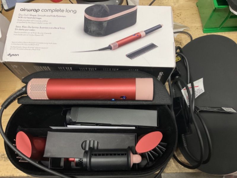 Photo 2 of Dyson Special edition Airwrap™ Complete long multi-styler in Strawberry bronze and blush pink with Detangling comb