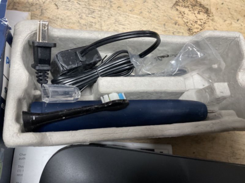 Photo 1 of Philips Sonicare ProtectiveClean 6500 Rechargeable Electric Toothbrush, with Pressure Sensor, 3 Cleaning Modes, SmarTimer and QuadPacer, 14-Day Battery Life, Charging Travel Case, Navy Blue, HX6462/07