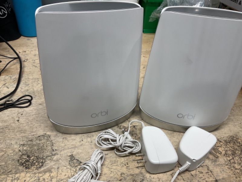 Photo 2 of NETGEAR Orbi Whole Home Tri-band Mesh WiFi 6 System (RBK752) – Router with 1 Satellite Extender | Coverage up to 5,000 sq. ft., 40 Devices | AX4200 (Up to 4.2Gbps)