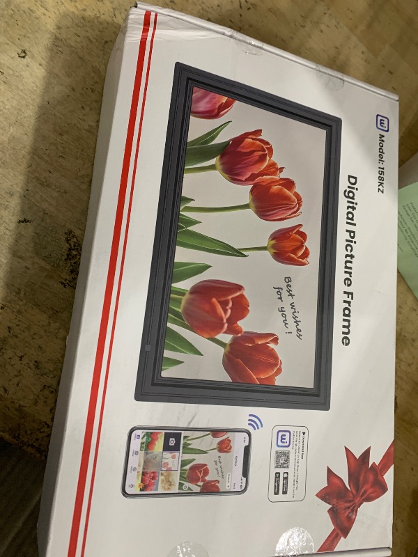 Photo 2 of (TOUCH SCREEN NON-FUNCTIONAL) Uhale 15.6" Digital Picture Frame 64GB Storage 1920x1080 IPS FHD WiFi Electronic Photo Frame with Remote Control Wall-Mounted Support SD Card/USB Drive Share Photos/Videos Anywhere (No Touchscreen)