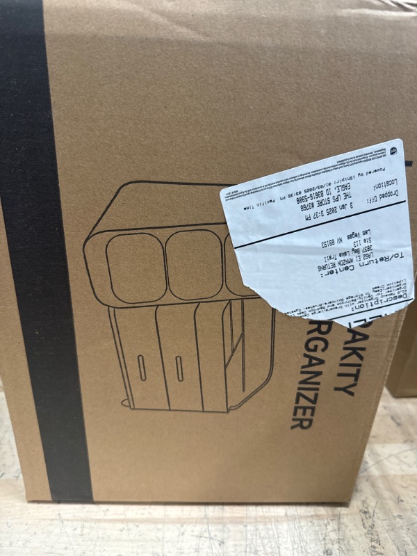 Photo 1 of KQJS Makeup Organizer with Drawers,Large Capacity Countertop Organizer for Vanity,Bathroom and Bedroom Desk Cosmetics Organizer,Easy To Storage Skincare,Brushes, Eyeshadow, Lotions, Lipstick (Cream)