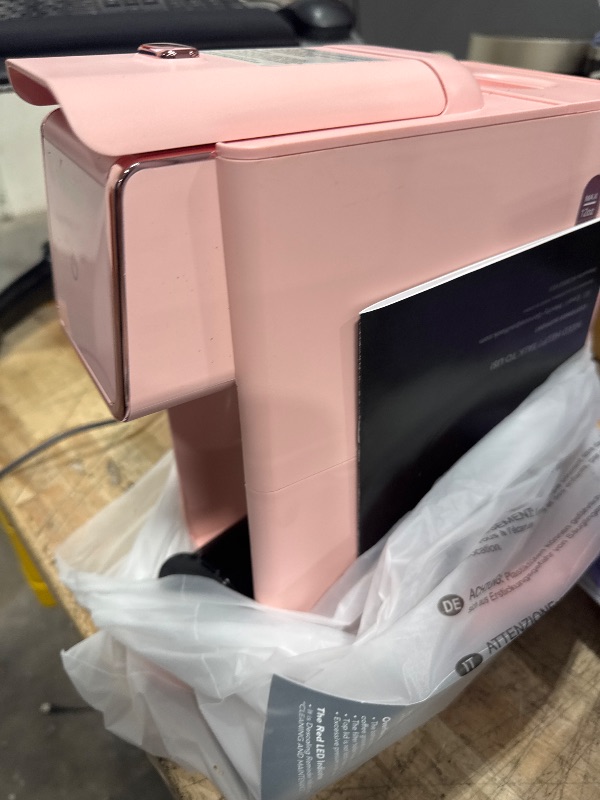 Photo 1 of Mecity Pink Coffee Maker Mini Single Serve Coffee Machine Compatible with K Cup Capsule, Ground Coffee, Loose Tea, Small Coffee Pot For Home Use, RV, Apartment, Auto Shut Off 120V 1000W