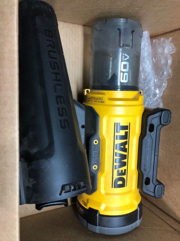 Photo 2 of *does not come with battery, unable to test* Dewalt DCBL777B 60V MAX Brushless Lithium-Ion Cordless High Power Blower (Tool Only)