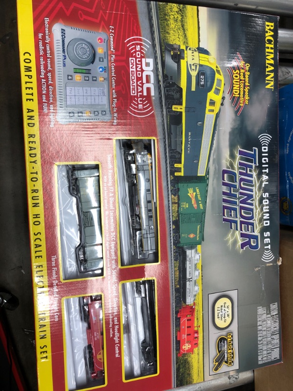 Photo 1 of Bachmann Trains - Thunder Chief DCC Sound Value Ready To Run Electric Train Set - HO Scale Black 0.5 Liters