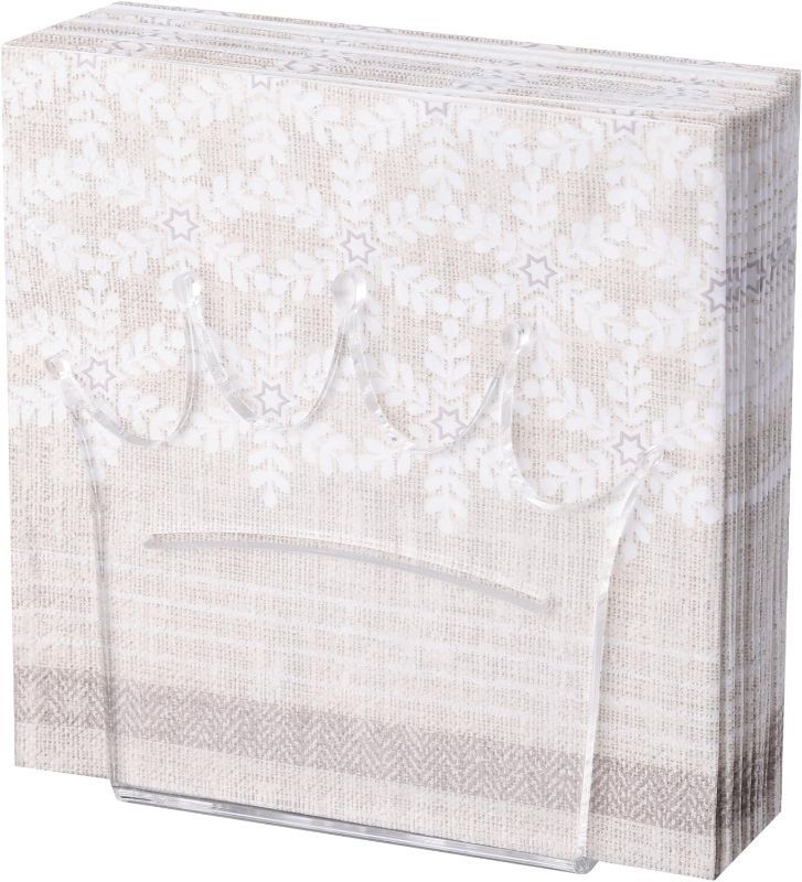 Photo 1 of (1Pack) Napkin Holder, Heavy Duty Clear Acrylic Table Napkin Holder, Modern Kitchen Decor Accessories