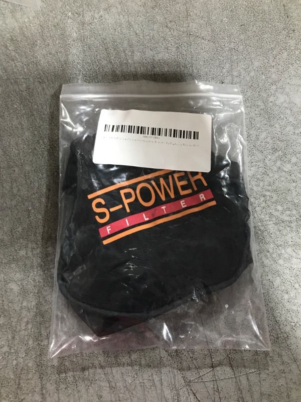 Photo 1 of BEBODOFI Air Intake Filter Sock Cover, Universal Car Cold Air Filter Protective Cover Dustproof for High Flow Air Intake Filters, Black-Small