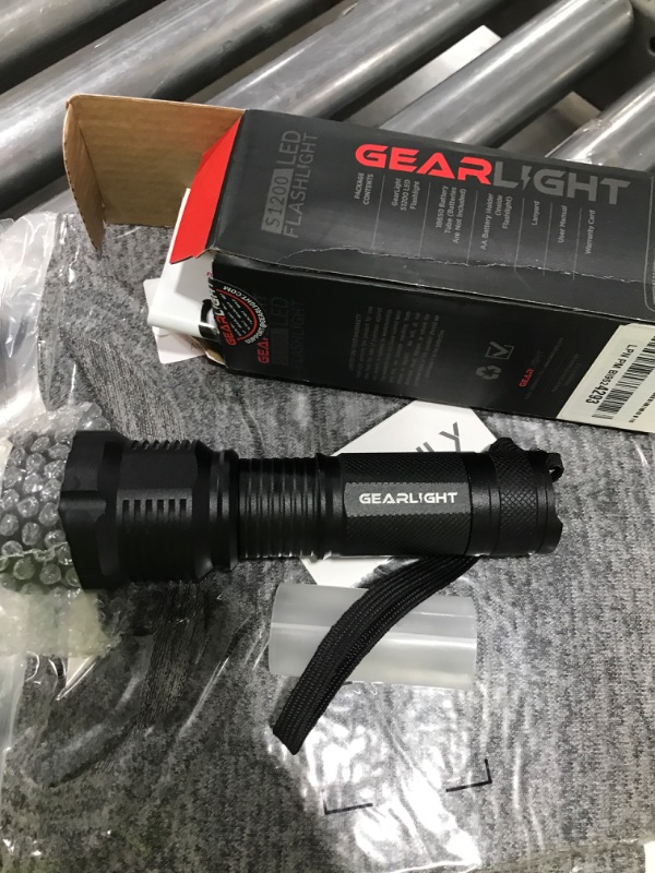 Photo 2 of GearLight High-Powered LED Flashlight S1200 - Mid Size, Zoomable, Water Resistant, Handheld Light - High Lumen Camping, Outdoor, Emergency Flashlights