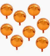 Photo 1 of 10pcs Orange Shape Foil Balloons.18Inch Mylar Helium Balloons