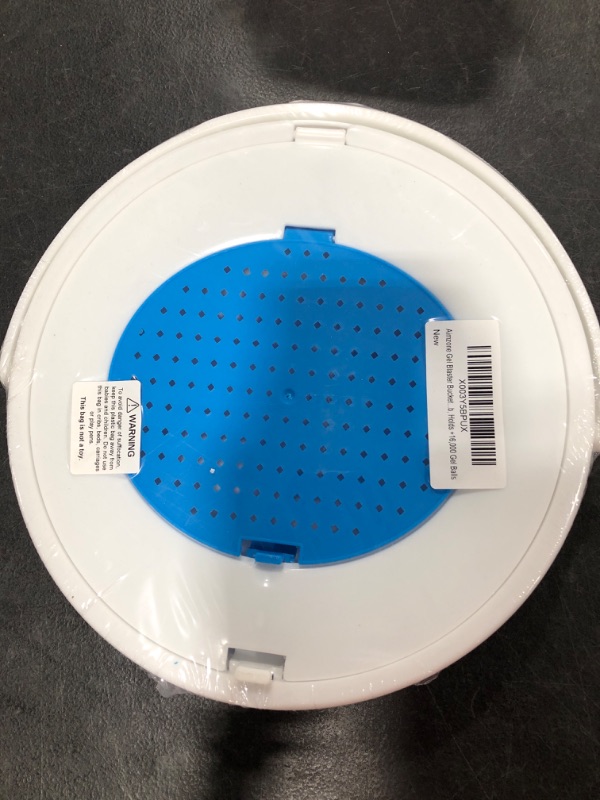 Photo 1 of Aimzone Gel Blaster Bucket with Strainer, Holds +16,000, Collapsible Gel Ammo Tub Large Capacity, Gel Balls Container, Gel Bullets, Water Based Beads, Compatible with Any Gel Blaster, (Blue)