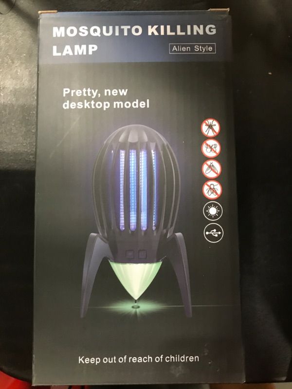 Photo 2 of Bug Zapper, Electronic Fly Trap Camping Lamp Waterproof Mosquito Killer Rechargeable Fly Repellent Killer Portable Bug Zapper with Tent Light, Camping Accessories, Camping Gear