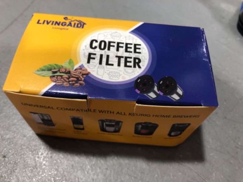 Photo 2 of 2 Packs Reusable K Cups for Keurig Multistream Technology, LivingAid Universal Fit Keurig Reusable Coffee Pods Filters Leakproof, Stainless Micro Mesh Refillable K Cups for Keurig 2.0 & 1.0 Brewers