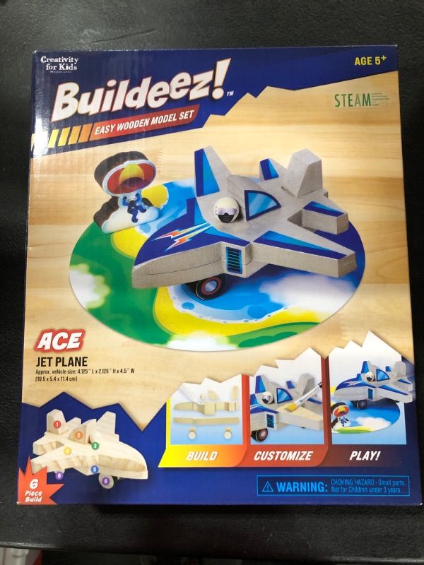 Photo 1 of  STEM Building Projects Model Airplane Jet Set - Building Toys for Kids Ages 8-12, Assembly Science Kit for Boys 8 9 10 11 Years Old