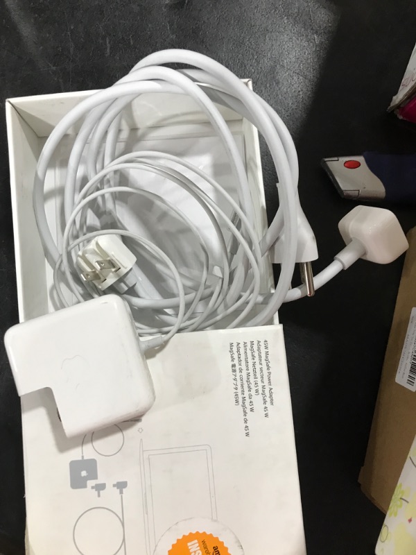 Photo 2 of Apple 45W MagSafe Power Adapter for MacBook Air (MC747LL/a), White

