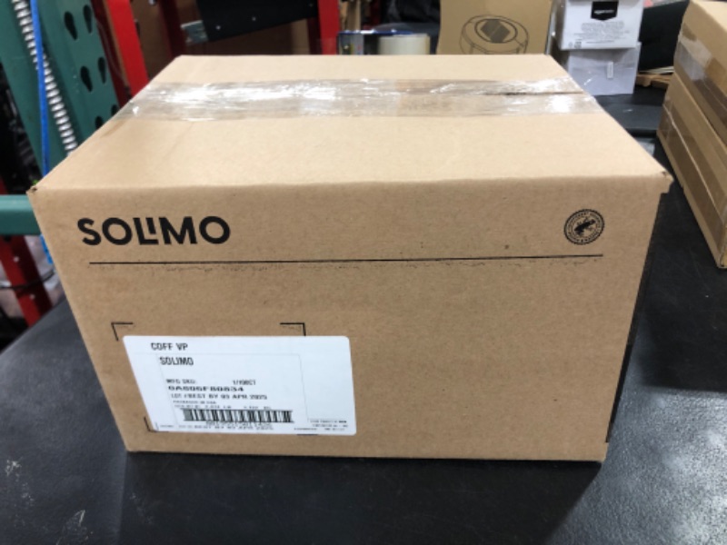 Photo 1 of Amazon Brand - Solimo Coffee Pods, Assorted pack (French, Dark, Colombian), Compatible with Keurig 2.0 K-Cup Brewers, 100 Count BB 04.03.26
