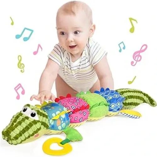 Photo 1 of KMUYSL Baby Toys 0 to 12 Months, Musical Stuffed Animal Toys for 0-3-6-12 Months, Soft Sensory Toys with Crinkle and Rattles, Infant Tummy Time Toys Gifts for Newborn Boys Girls