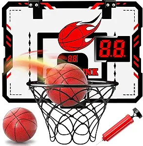 Photo 1 of Bennol Basketball Hoop Indoor Toys Gifts for 3 4 5 6 7 8 Year Olds Boys Kids, Over The Door Mini Basketball Hoop Toys for Boys 3-5 6-8 8-12, Basketball Hoop Boys Toys Gifts for 4 5 6 7 8 Year Old 