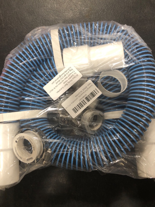 Photo 2 of 1 1/2" 3Ft Pool Filter Hose for Above Ground, Pool Pump Hoses with Kink-Free Swivel Cuff for Inground Pools, Heavy-duty Replacement Filter Hoses with 2 Clamps, 2 PTFE Tapes, 2 Set