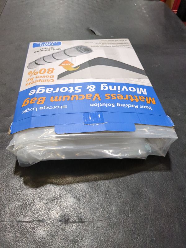 Photo 2 of (Twin/Twin-XL) Foam Mattress Vacuum Bag for Moving/Storage-Compress Mattress by 80%