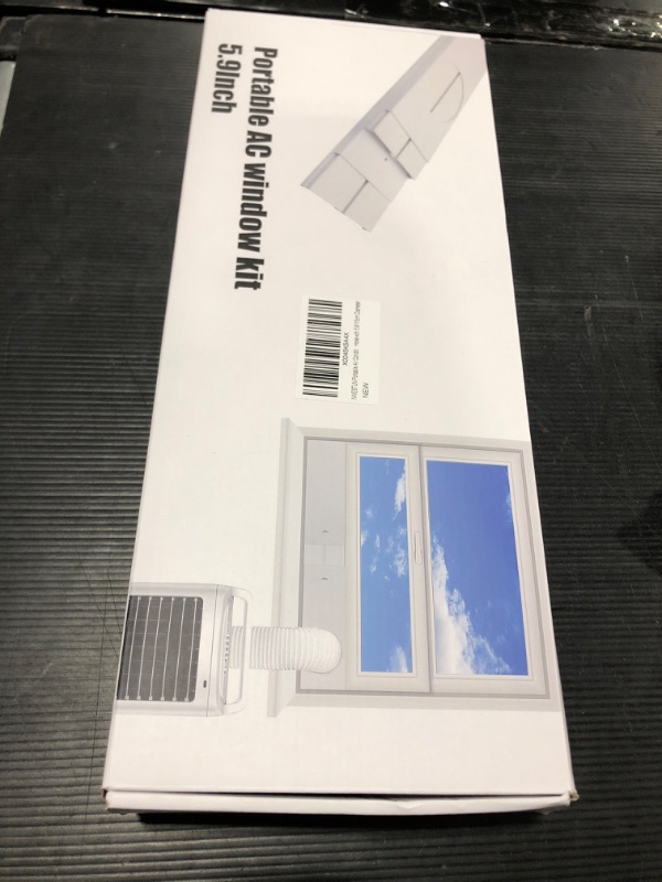 Photo 1 of Portable Air Conditioner Window Kit, 2024 New Upgrade Portable AC Kit with 2Pack 3m Window Seal, Adjustable Sliding AC Window Vent Kit for Exhaust Hose with 5.9"/15cm Diameter 5.9inch WINDOW NEW