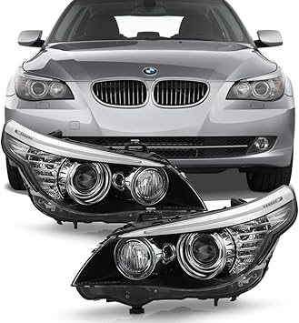 Photo 2 of ACANII - For [HID/Xenon w/AFS Model] 2008-2010 BMW E61 528i 535i 550i Projector Headlights Headlamps Assembly Left+Right