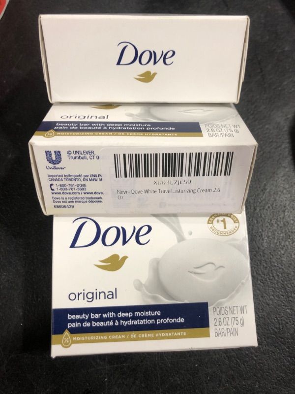 Photo 1 of 3 pack Dove White Travel Size Bar Soap With Moisturizing Cream 2.6 Oz