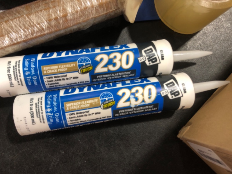 Photo 2 of 2 Pack DAP Dynaflex 230 10.1 oz. Clear Premium Elastomeric Exterior/Interior Window, Door and Trim Sealant