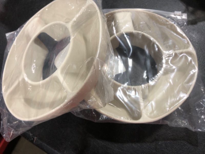 Photo 1 of 2 Pack Asioll Stanley Cup 30 oz Snack Bowl with Handle, Compatible with Stanley Cup 30 oz with Handle, Reusable Snack Tray, Stanley Accessories, BPA Free Soft Silicone (gray)