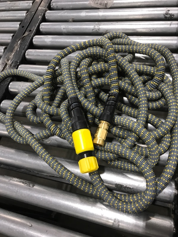 Photo 1 of 17ft-125ft Garden Hose Retractable Magic Hose 1/2 Connector High Pressure Car Wash Hose Water Gun Vegetable Cleaning WG 100 FT