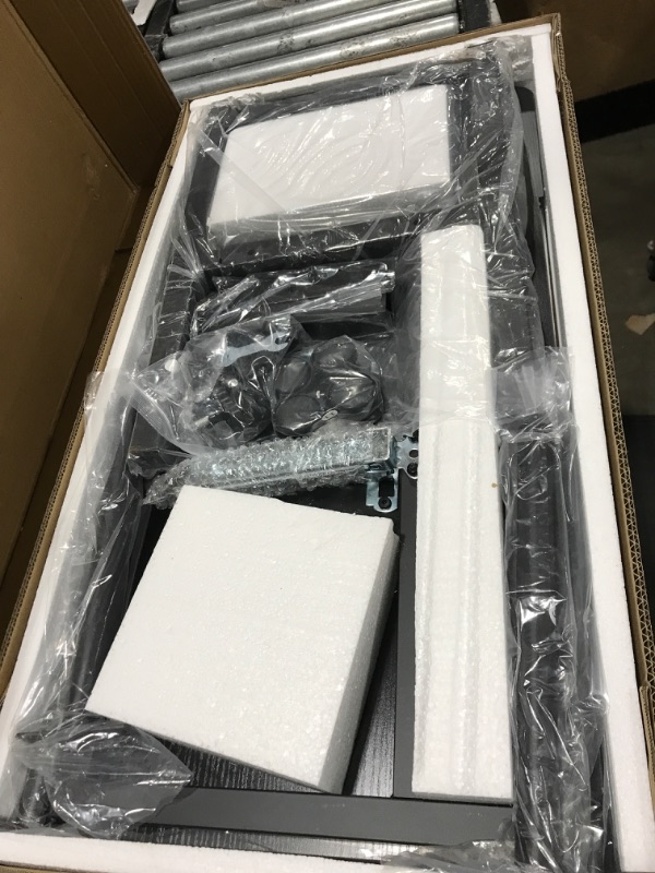 Tribesigns Height Adjustable C Table with Wheels, Mobile Couch Snack