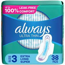 Photo 1 of Always Discreet Incontinence Pads for Women, Light Absorbency, 90 Count (30 Count, Pack of 3-90 Count Total)
NPT A 38 PACK