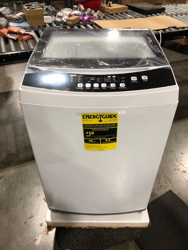 Photo 3 of BLACK+DECKER Small Portable Washer, Washing Machine for Household Use, Portable Washer 3.0 Cu. Ft. with 6 Cycles, Transparent Lid & LED Display 3.0 Cu. Ft. Washer