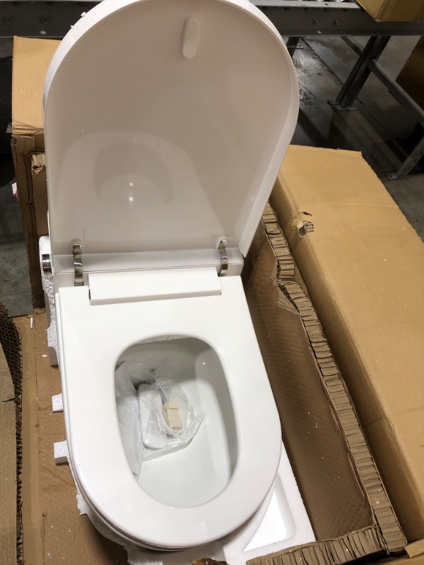 Photo 3 of ARRISEA Auto-Open/Close Lid Tankless Smart Toilets with Bidet Built in, Auto Flush, Adjustable Warm Water Washing, Instant Heated Bidet Seat, Dryer, Modern One-piece Bidet Toilet with Night Light