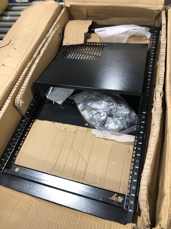 Photo 1 of 2-Pc 1U Server Rack Shelf, Vented Shelves For Good Air Circulation, Cantilever Mount, Case Mounting Tray